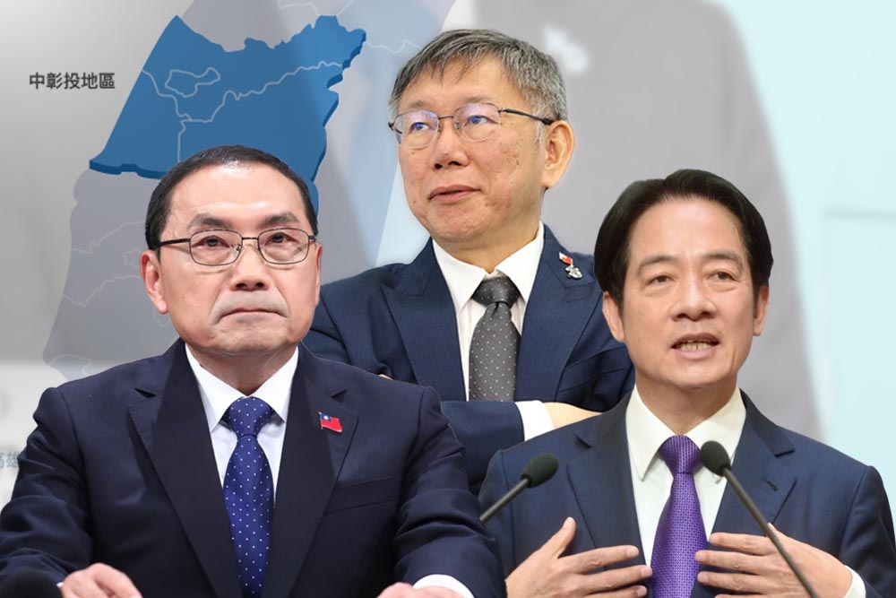 选战最后决战关键在中台湾，3组总统候选人加大该区冲刺力度。（合成画面／陈恺巨、王侑圣、张哲伟摄）(photo:UpMedia)