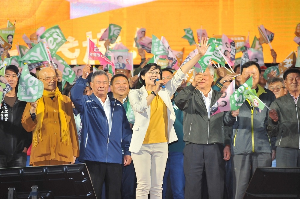 高雄第四選區立法委員林岱樺在仁武舉辦造勢大會。(林岱樺競總提供)