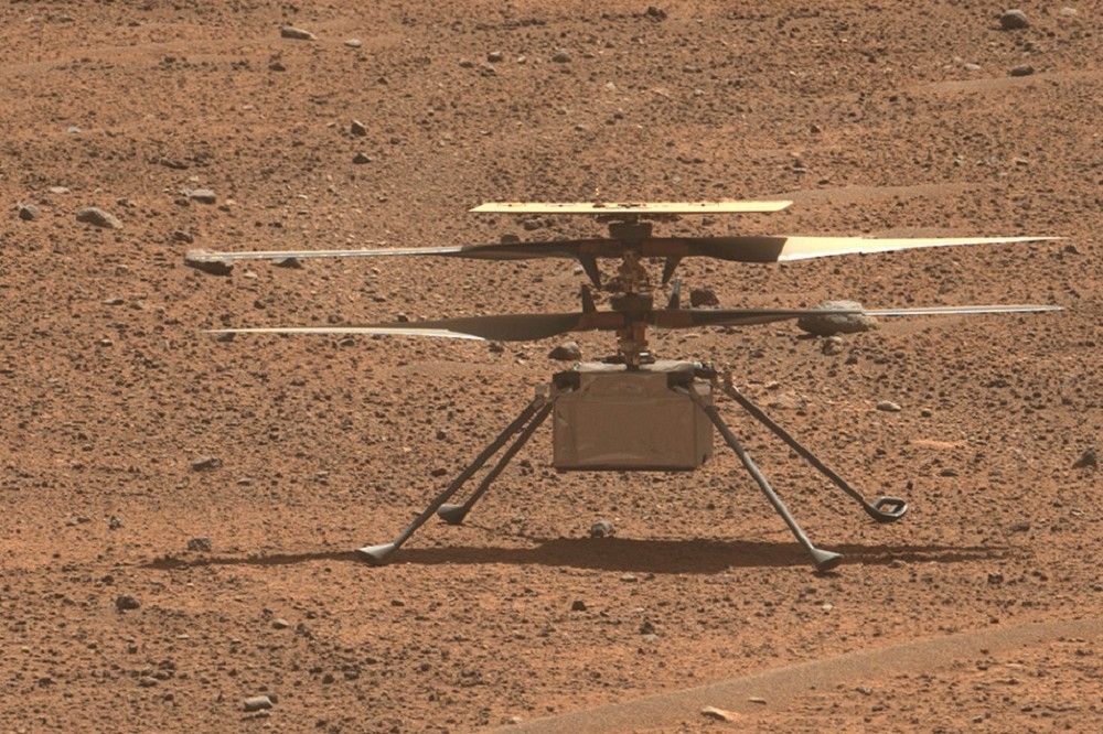 美国NASA旗下实验室所打造的火星直升机「创新号」，完成72次飞行后正式功成身退。（取自NASA网站）(photo:UpMedia)