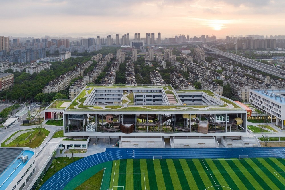 2023年世界建筑奖的「年度最佳建筑」殊荣，由中国浙江省宁波市的惠贞书院夺得。（取自X平台）(photo:UpMedia)