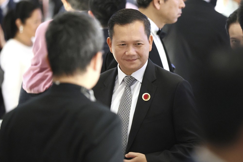 柬埔寨總理洪馬奈斥責晚安小雞、阿鬧「不孝、自私」、傷害他國形象及民生。（美聯社）