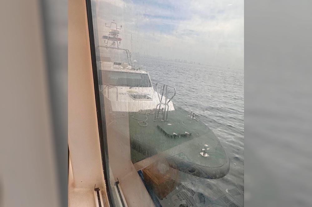 中國海警登台灣觀光船「初日號」臨檢，升高區域緊張，引發美國關注。（資料照片／讀者提供）