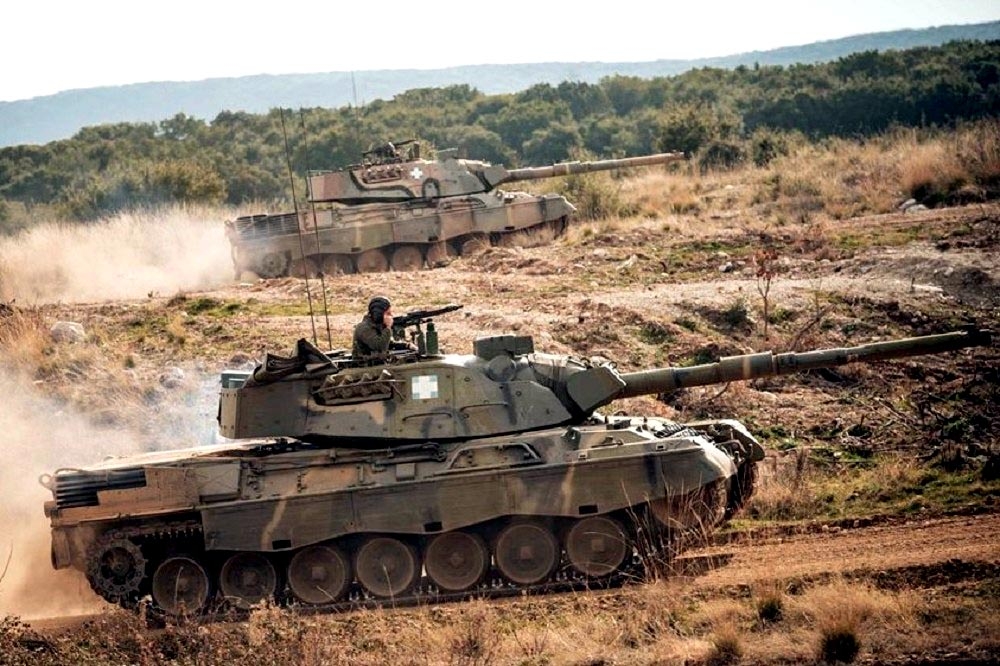 希腊陆军现役的豹1A5战车，数量高达500辆。（取自希腊陆军）(photo:UpMedia)