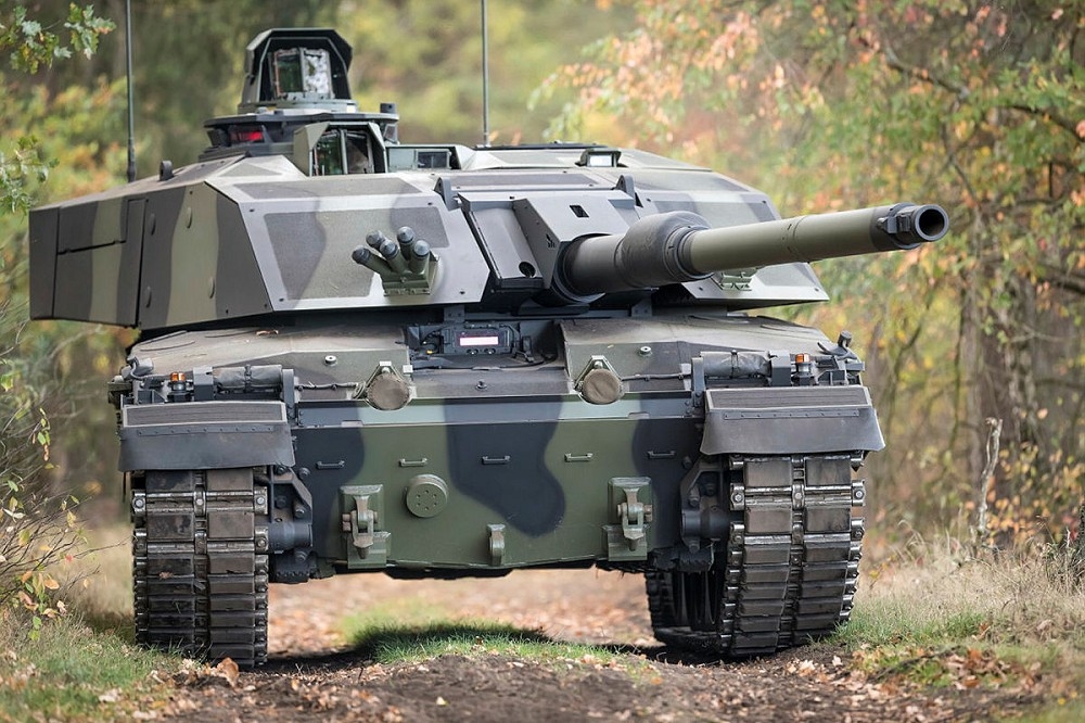 英國陸軍最新的「挑戰者3型」戰車，首輛原型車出廠後已送往德國進行下一階段的測試。（取自英國國防部網站）
