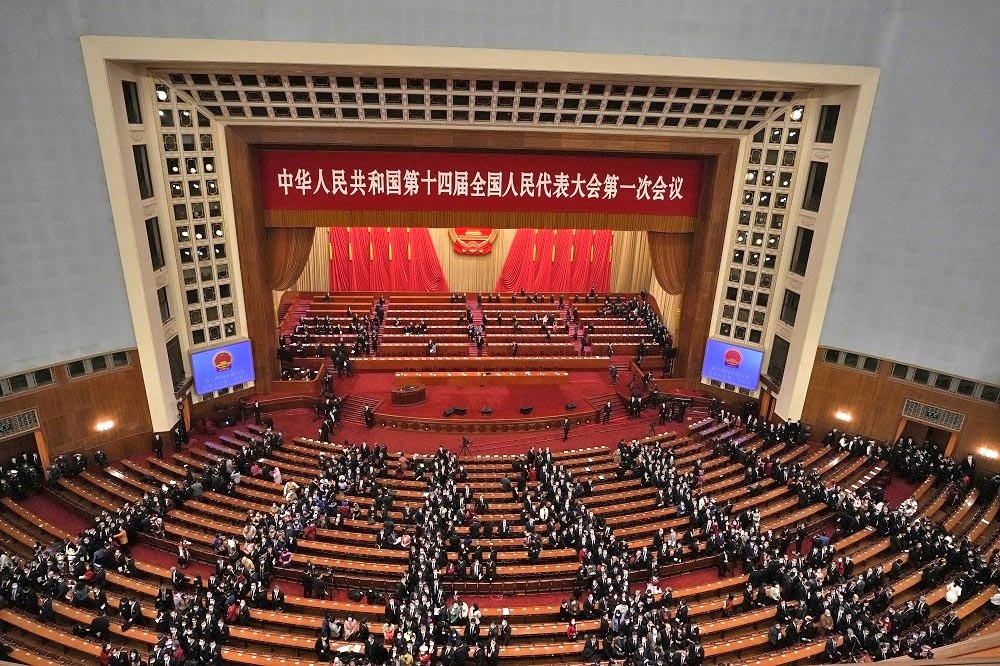 中國全國政協、人大「兩會」4日正式登場。（美聯社）