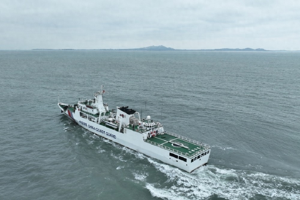 中國海警船近來連續航入金門禁限制水域，美國國務院再次呼籲自制，勿片面改變現狀。（取自中國海警官網）