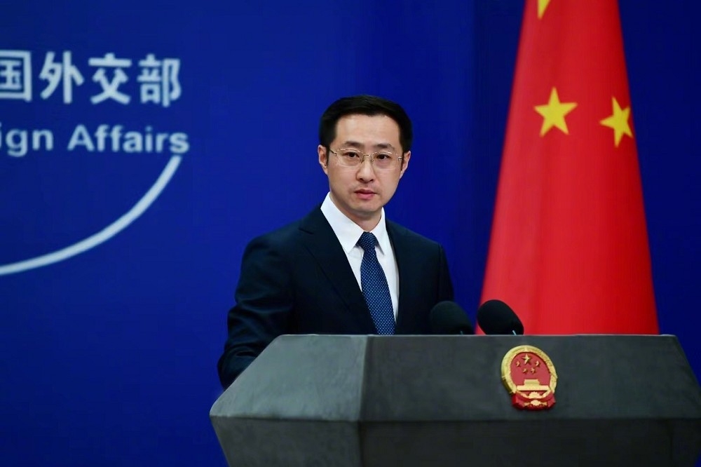 林劍今起擔任中國外交部發言人。（取自微博）