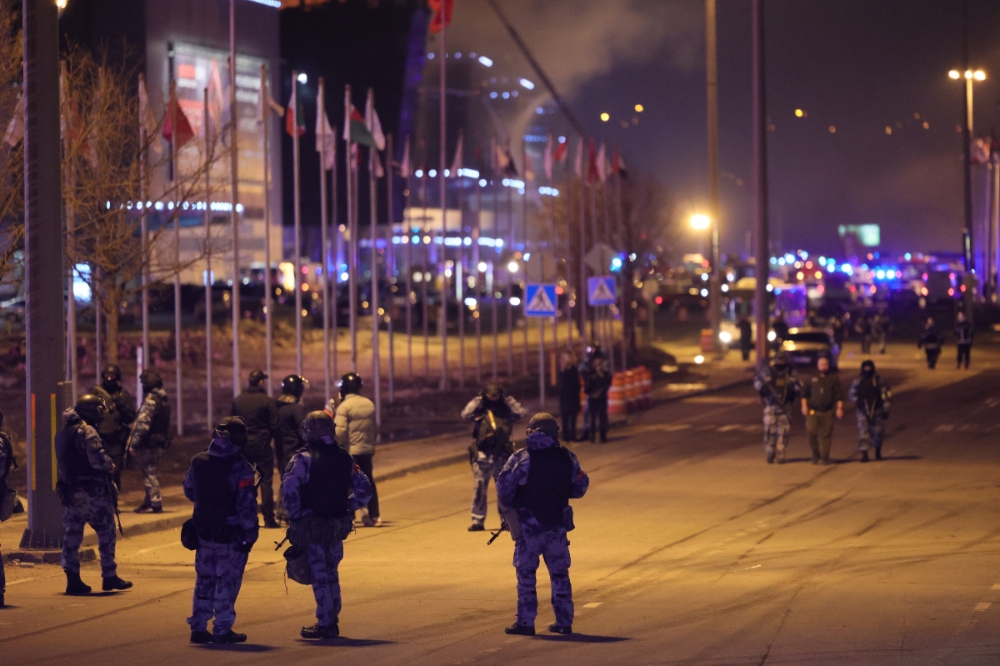莫斯科遭恐怖攻擊，外交部呼籲民眾非必要請勿前往。（美聯社）