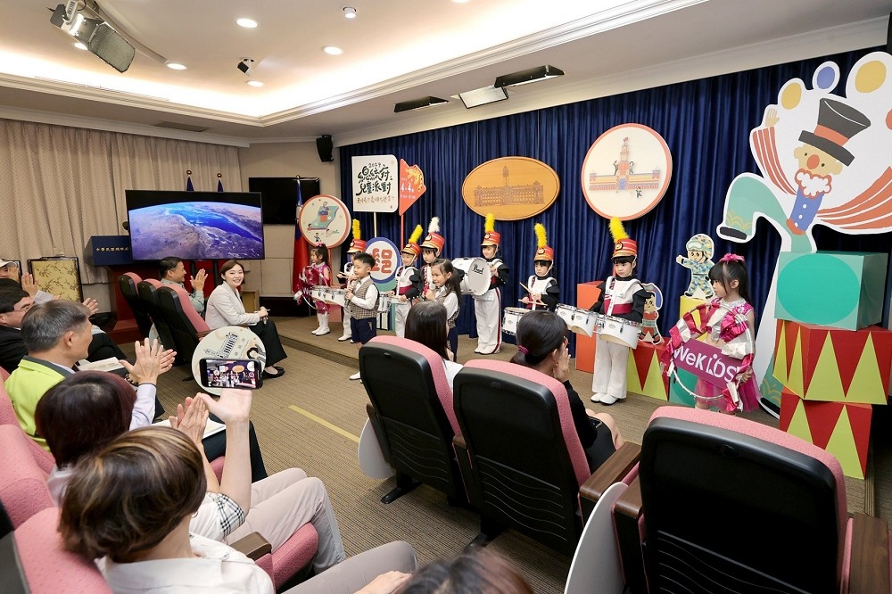 今年4月4日，總統府將和中華文化總會結合兒童節，與假日大開放活動，舉辦2024年總統府兒童派對。（總統府提供）