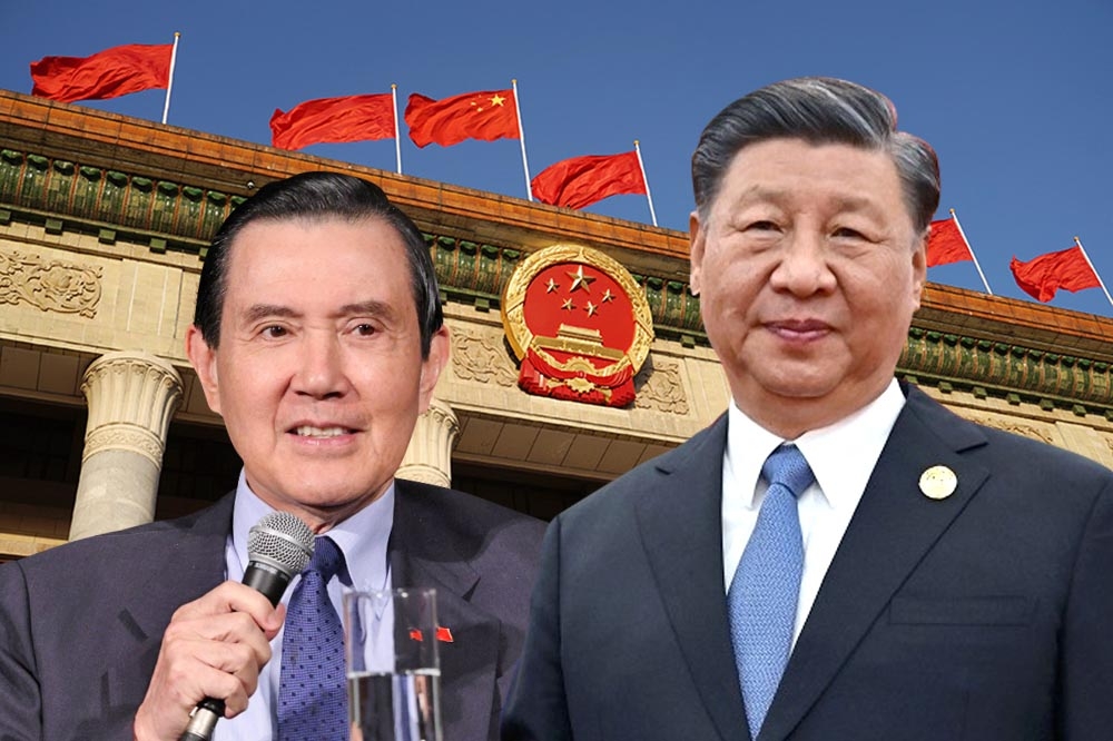 馬習二會本月8日將於北京人民大會堂舉行。（合成畫面／陳愷巨攝、美聯社） 