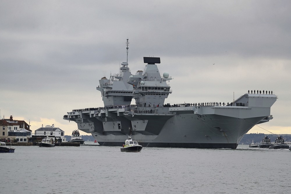英國將明年將再派最新的航母威爾斯親王號到日本。（美聯社）