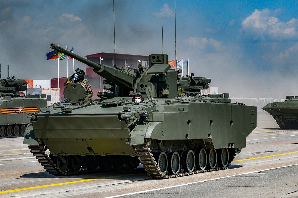 在2020年第75届红场胜利日阅兵时，2S38自走高砲也曾高调参与亮相。（取自俄国国防部）(photo:UpMedia)