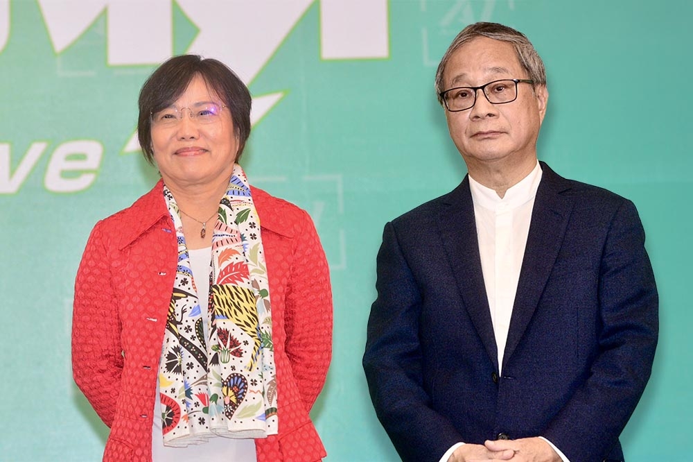 新內閣成員小野（右）、劉世芳（左）過去曾有過爭議。（張哲偉攝）