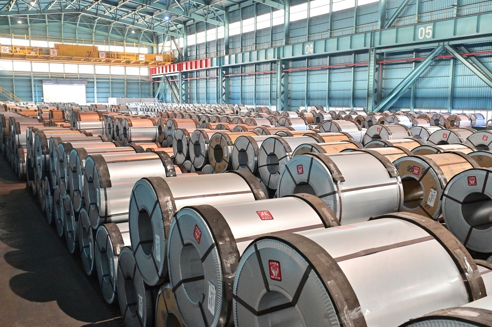 中鋼公司4月15日召開今（2024）年5月份月盤鋼品盤價會議。（中鋼公司提供）