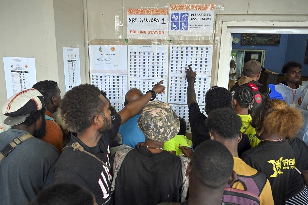 索罗门群岛17日进行国会大选，美、中因素以及民生议题成为重要议题。（美联社）(photo:UpMedia)