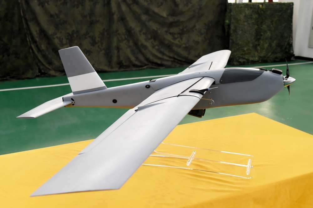 軍方斥資7.2億籌購微型無人機850架。圖為紅雀二型無人機。（資料照片／張哲偉攝）