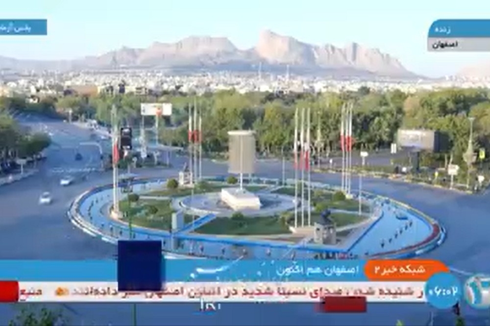 伊朗官媒释出影片，强调今早的攻击没有为主要城市带来动盪。（取自@IranIntl_En）(photo:UpMedia)