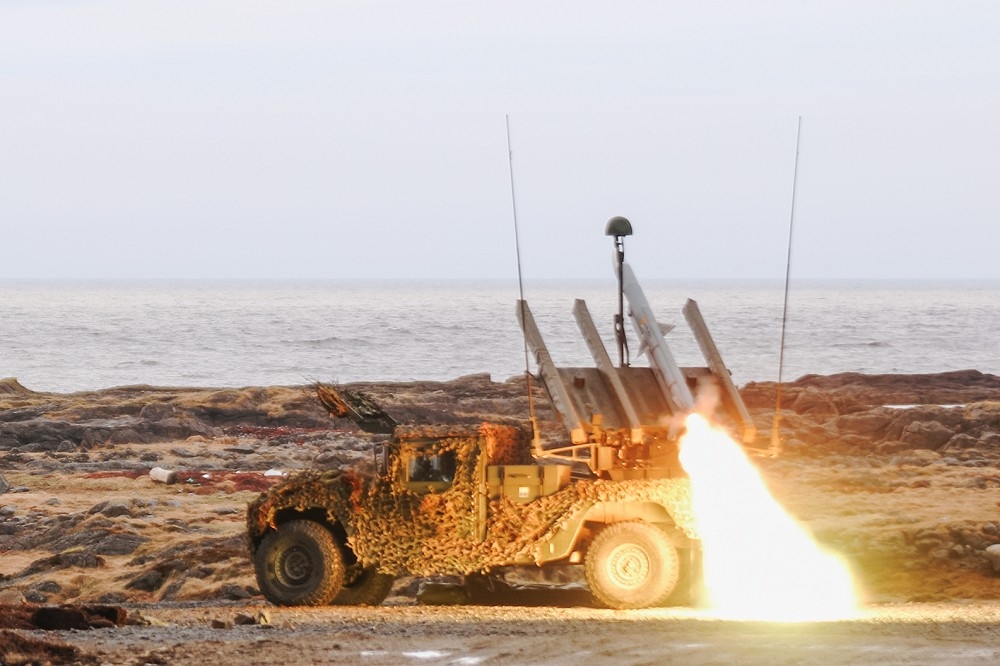 挪威军方正在进行NASAMS系统实弹训练，强化实战拦截能力。（取自挪威国防部网站）(photo:UpMedia)