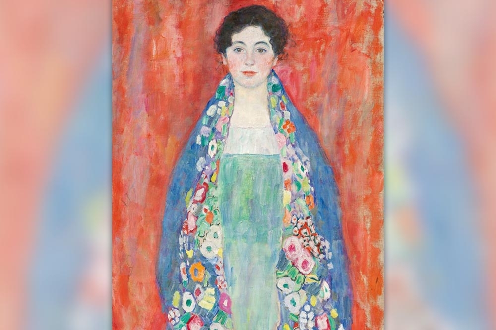 克林姆的畫作「莉瑟小姐肖像」以3500萬歐元落槌。（取自im Kinsky拍賣公司網站）