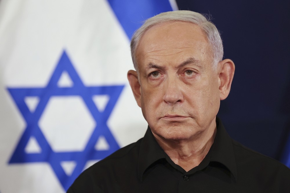 以色列總理尼坦雅胡聲稱，進攻拉法勢在必行。（美聯社）