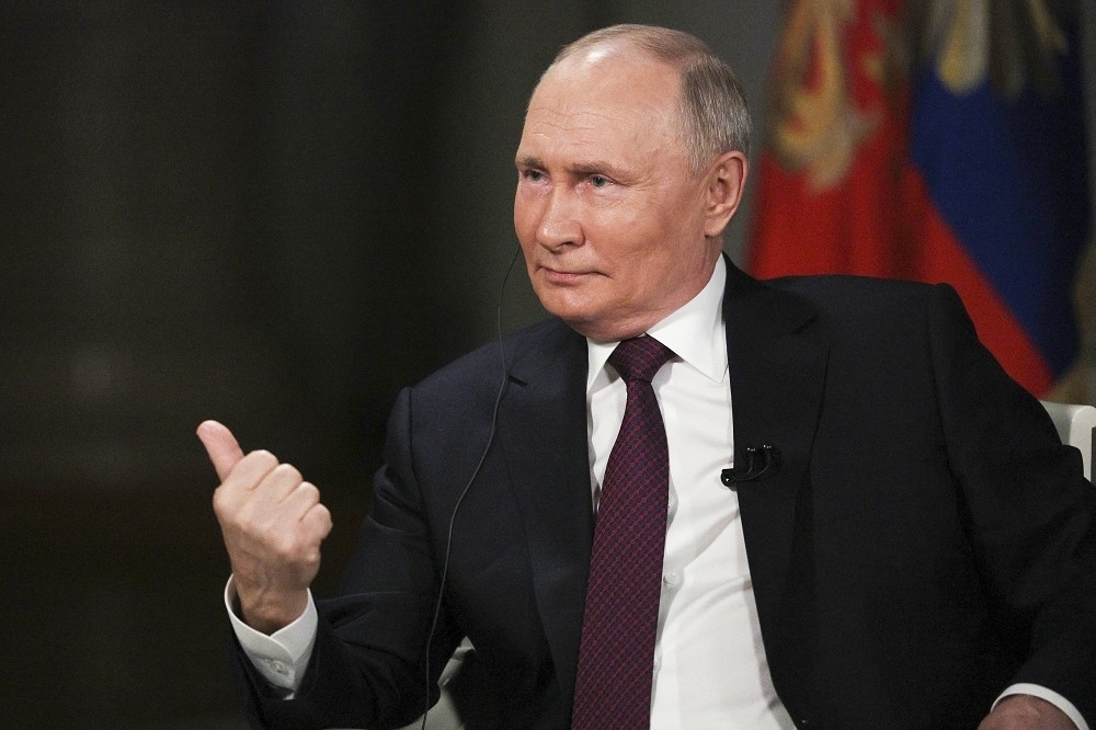 俄羅斯總統普丁在3月大選中取得壓倒性勝利，再度贏得6年任期。（美聯社）