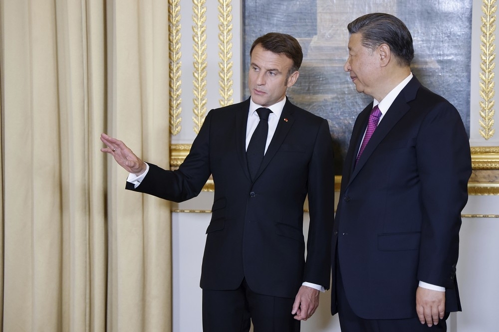 對於中國而言，法國也僅是「多極世界秩序」的推動籌碼。（美聯社）