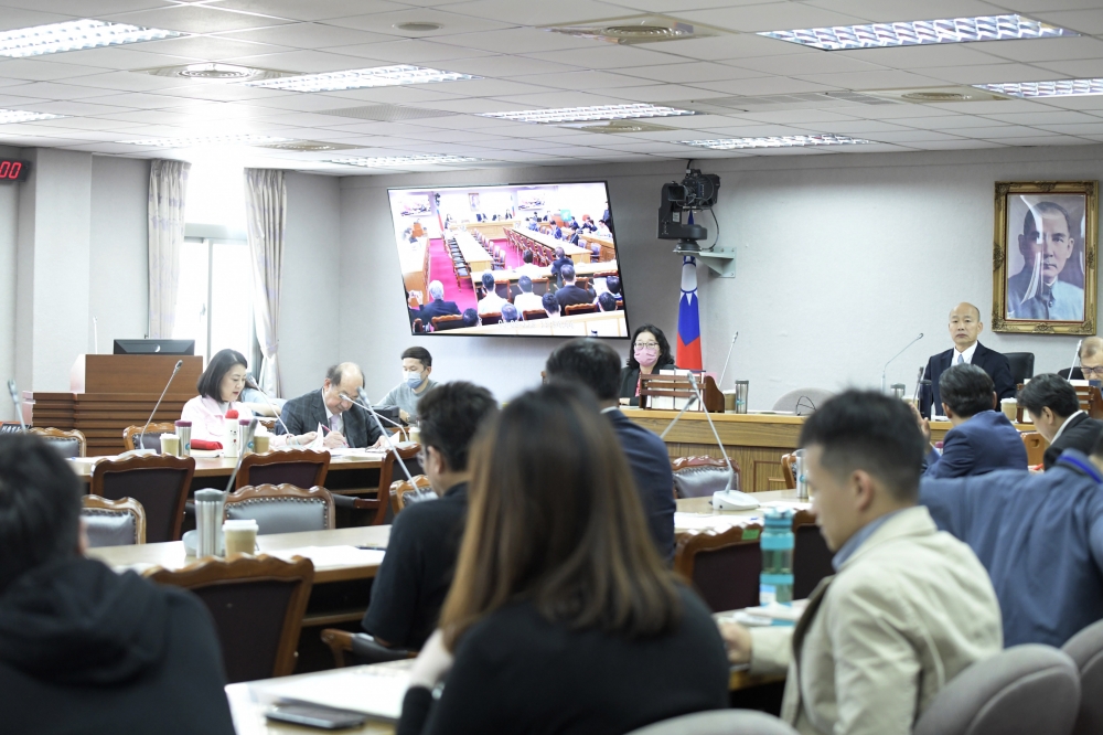 针对花东建设3案，立法院长韩国瑜今天（9日）召开朝野协商，但最后仍无共识。（张哲伟摄）(photo:UpMedia)