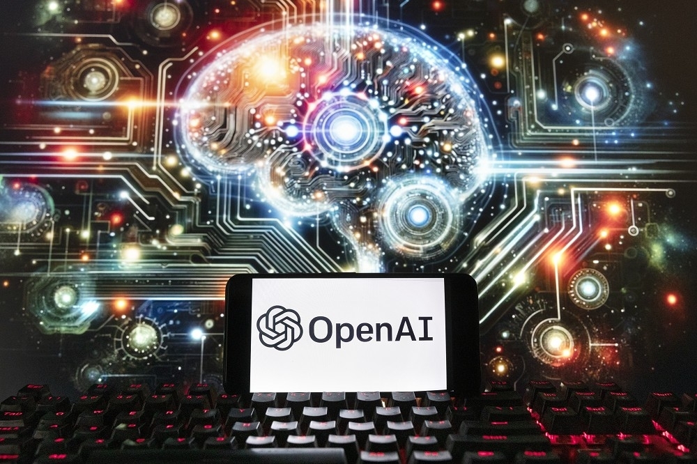 OpenAI推出新模型，主打的是逼真的与电脑对话能力。（美联社）(photo:UpMedia)