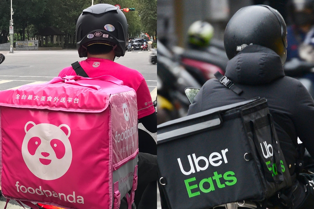 Uber Eats確定併購foodpanda，，預計於2025上半年完成交易。（合成照片／李智為攝）