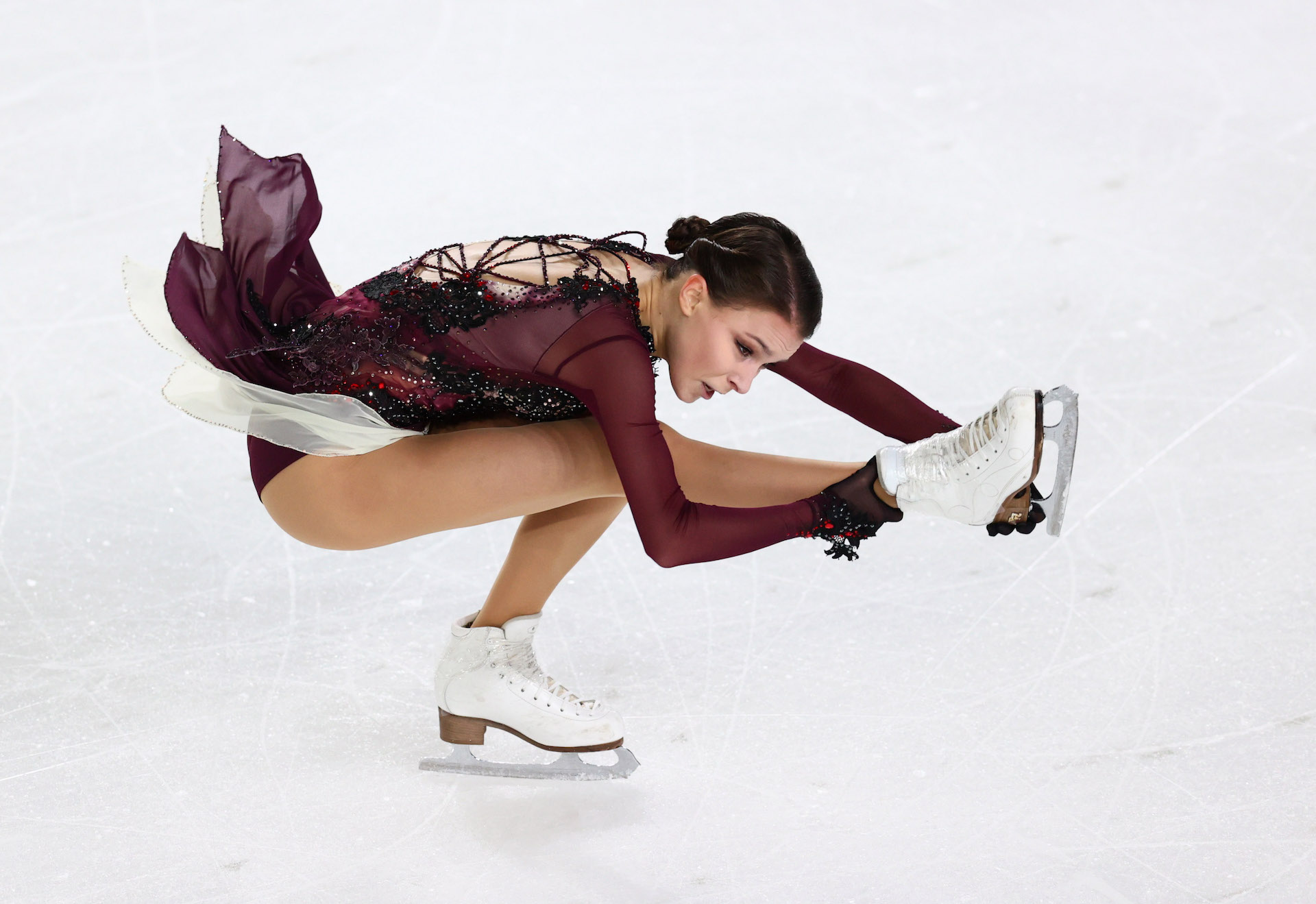 北京冬奥花样滑冰女单短节目，俄罗斯奥运队选手瓦利耶娃晋级
