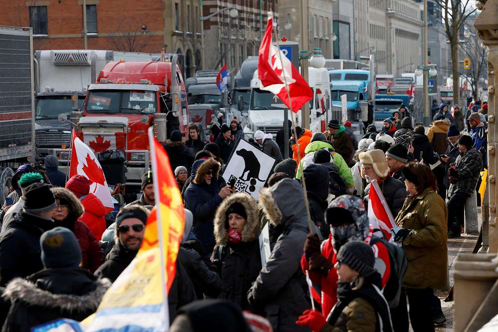 加拿大抗議群眾