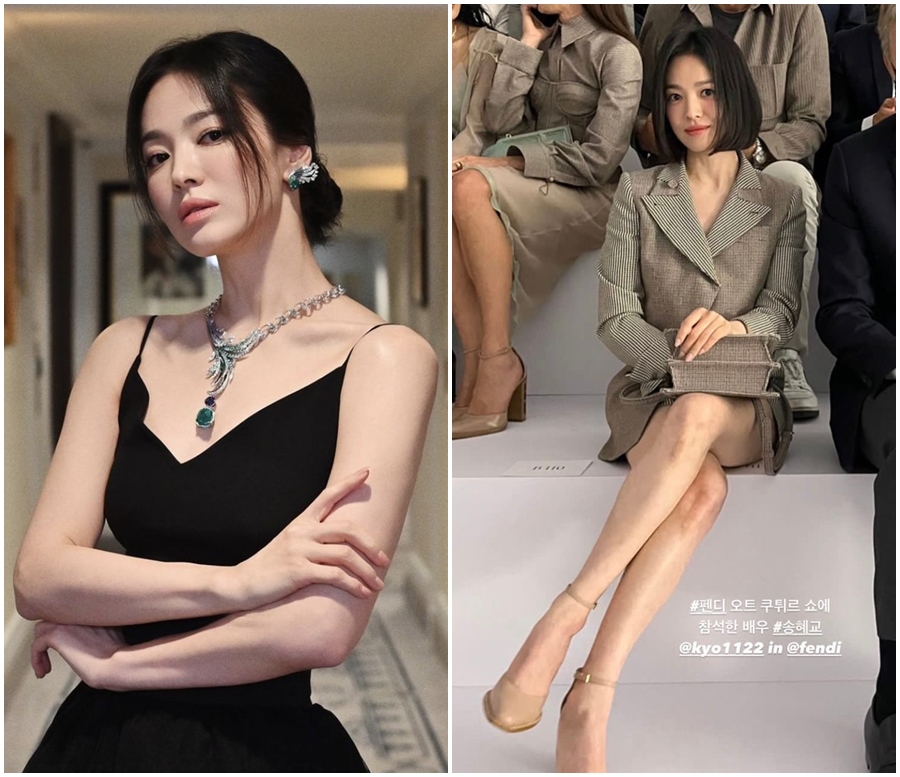 韓國女星宋慧喬為代言的珠寶品牌「Chaumet」現身法國巴黎