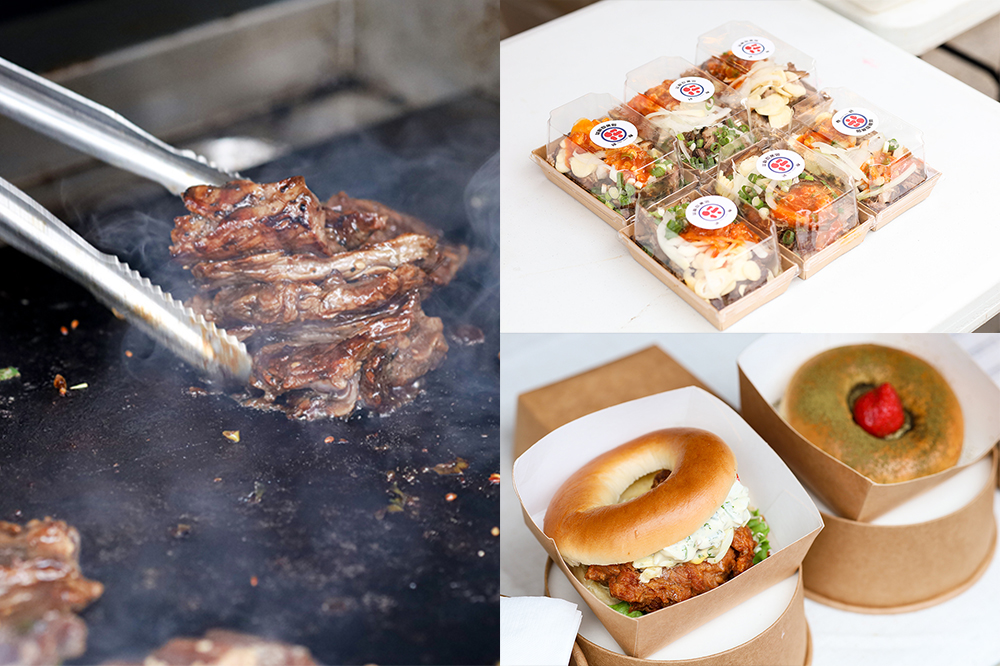 台北聖誕市集「4foodie 美食樂園」推薦攤位：新村站著吃烤肉、waku waku burger