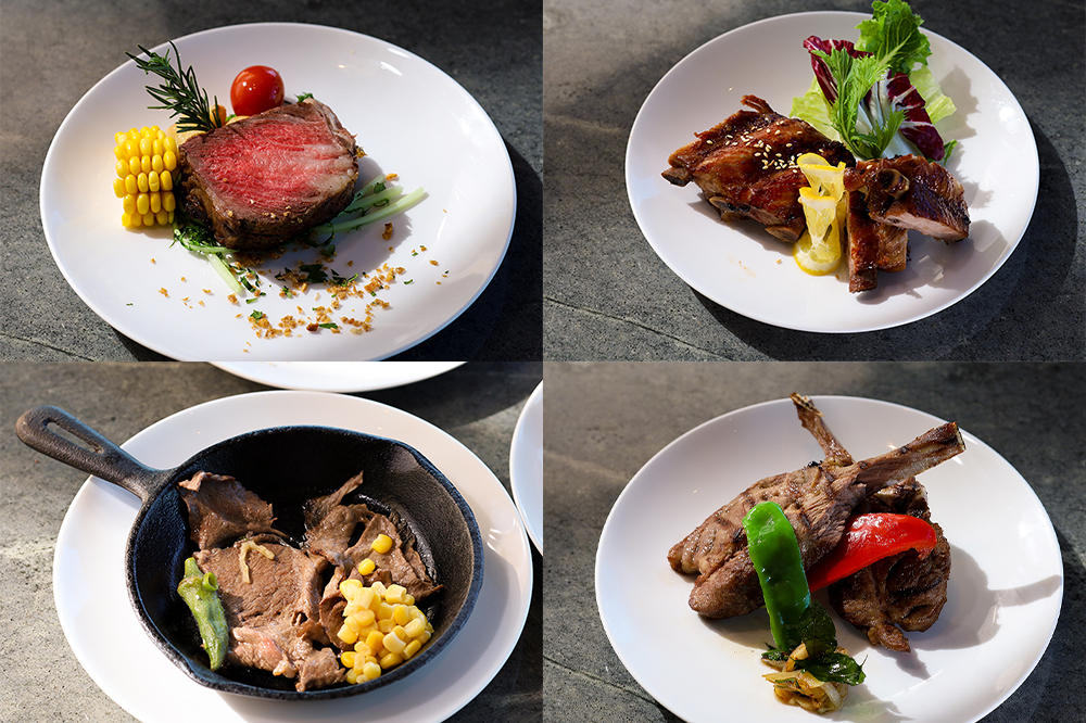 板橋景觀吃到飽「50 樓 Cafe」推薦菜單：爐烤美國牛排、孜然羊排、蜜汁豬肋排、鐵板美國和牛