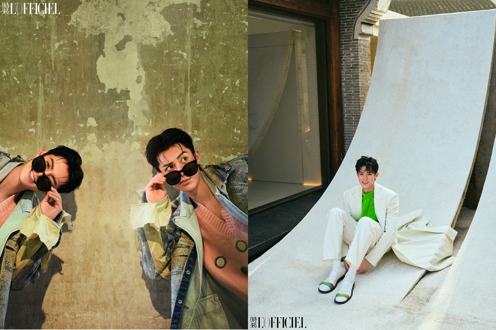 王鶴棣勢法國時尚雜誌《時裝L'OFFICIEL》中文版12月號封面人物，照片張張精彩還秀出好身材。