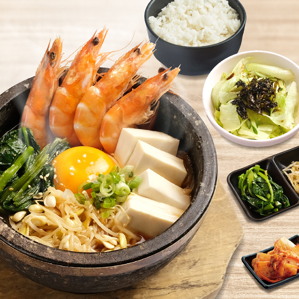 台北中山燒肉「牛角燒肉食堂」推薦菜單：海鮮辣湯定食／售價 270 元