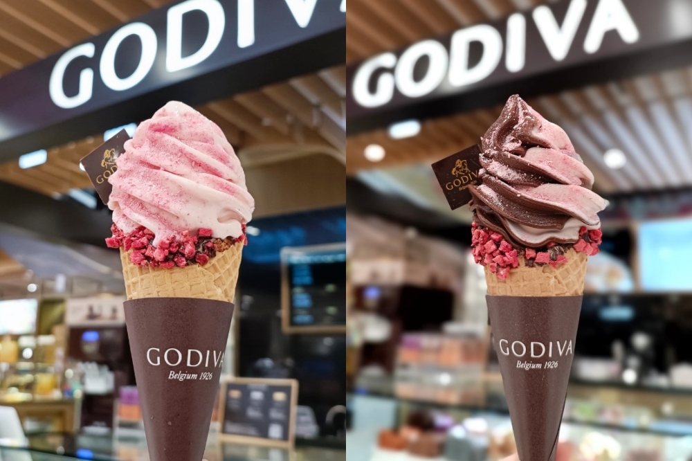 GODIVA草莓巧克力霖淇淋，全家販售