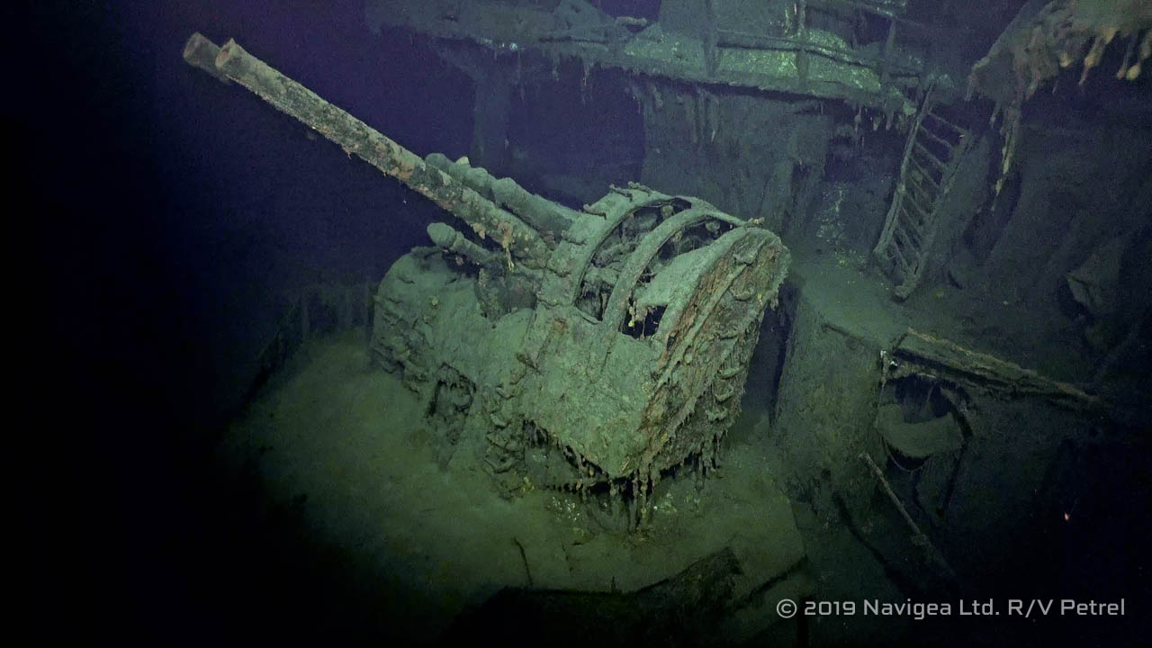 二戰日本軍艦殘骸