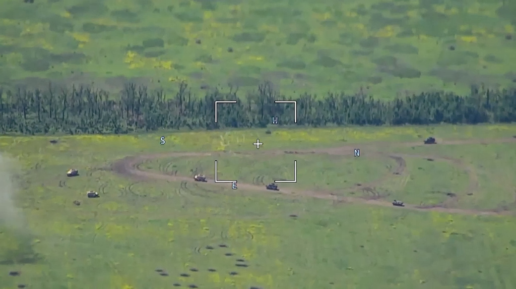 俄方公布的烏軍反攻遭擊退的影片畫面