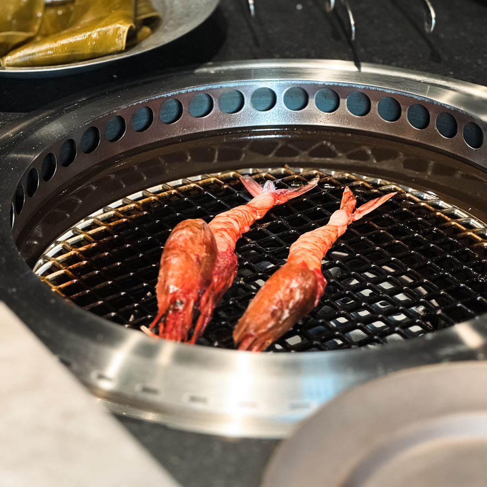 台北高級燒肉「板前中山 信義店」菜單推薦：胭脂蝦  -宜蘭產-
