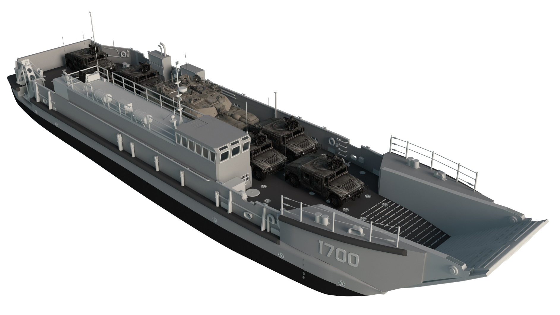 新造的LCU 1700登陸艇