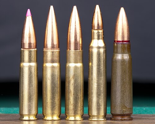 左邊3款為.300 BLK不同彈藥