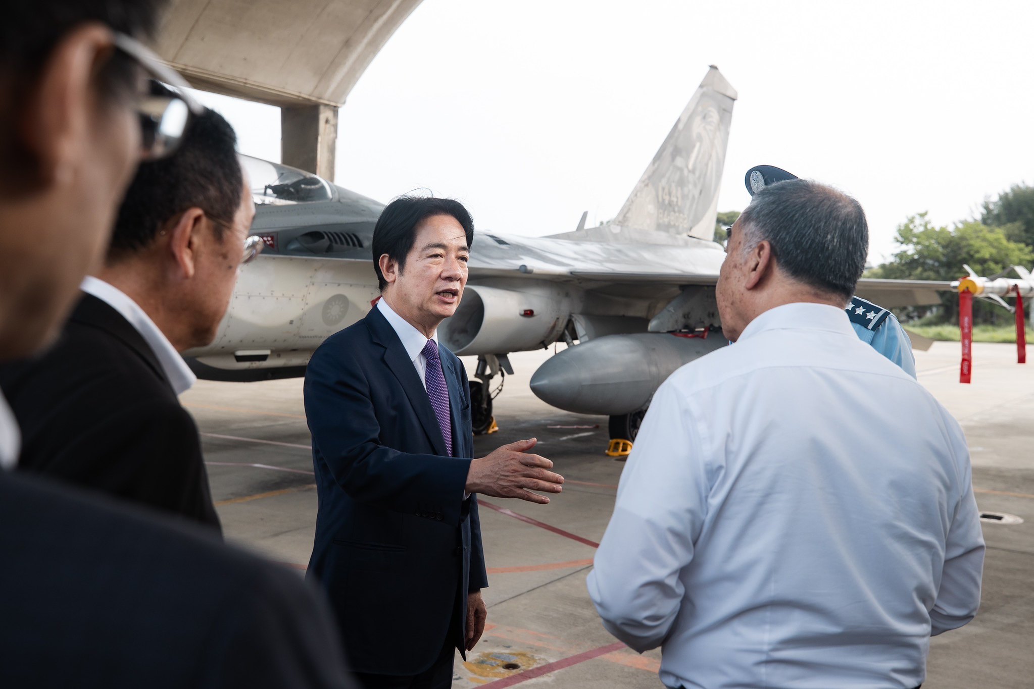 賴清德視察空軍　了解接戰及防空演練